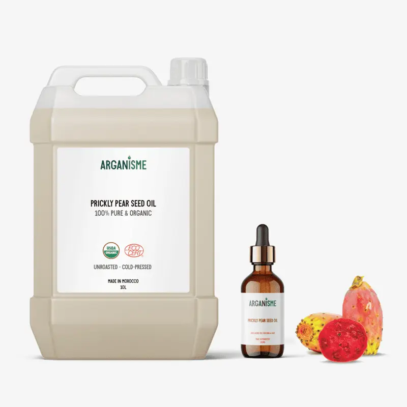 Certified Prickly Pear Seed Oil Production Cold-pressed organic prickly pear seed oil wholesale supplier Morocco Essaouira.